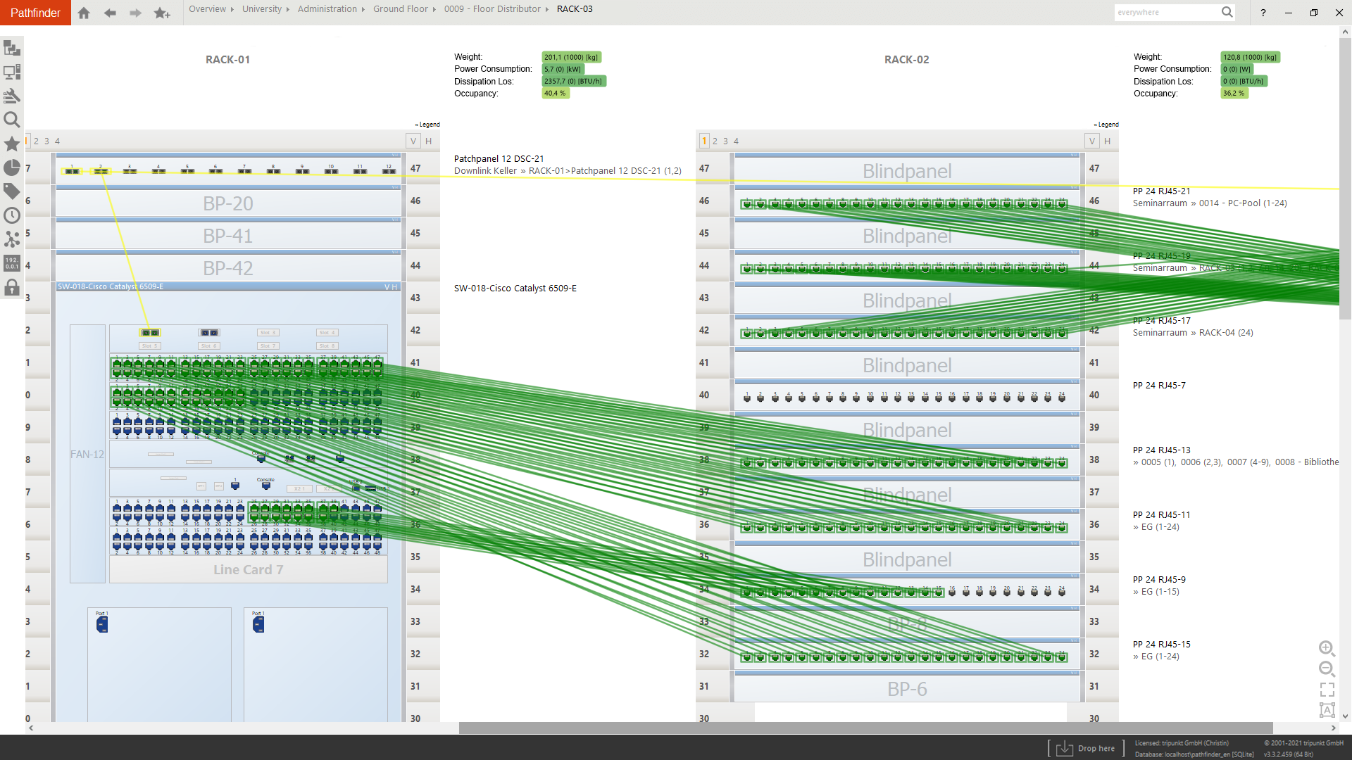 Cable Management Software | Pathfinder | tripunkt GmbH